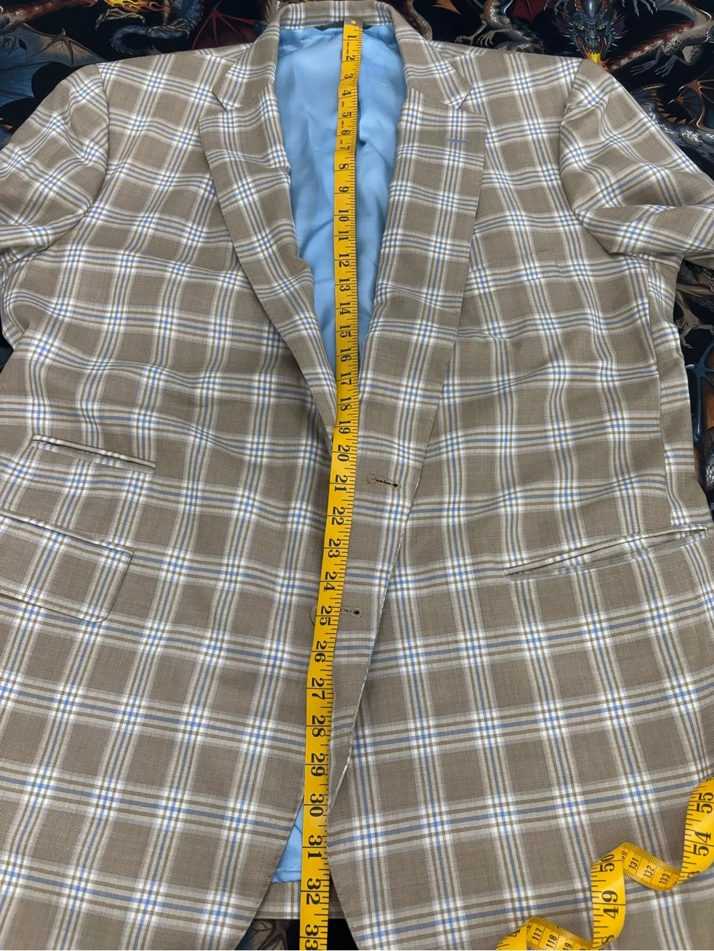 Tom James Royal Classic Collection Bespoke Sport Coat, 48R *see measurements*